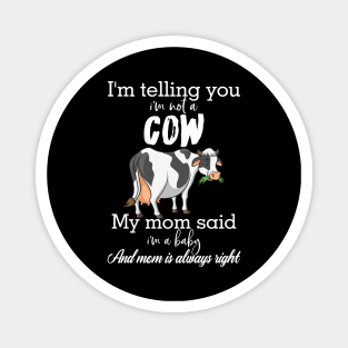 Great cow lady present idea for mamma Magnet